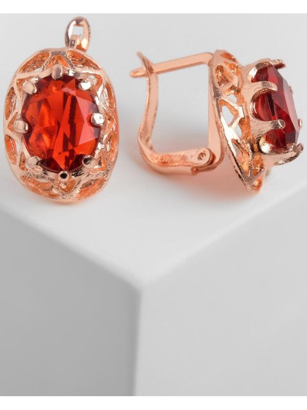 Серьги со стразами 