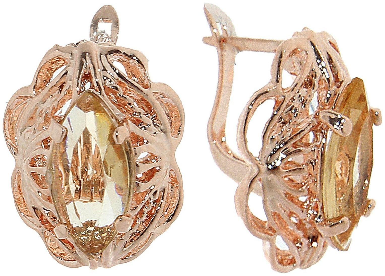 Серьги со стразами 