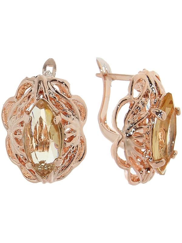 Серьги со стразами 