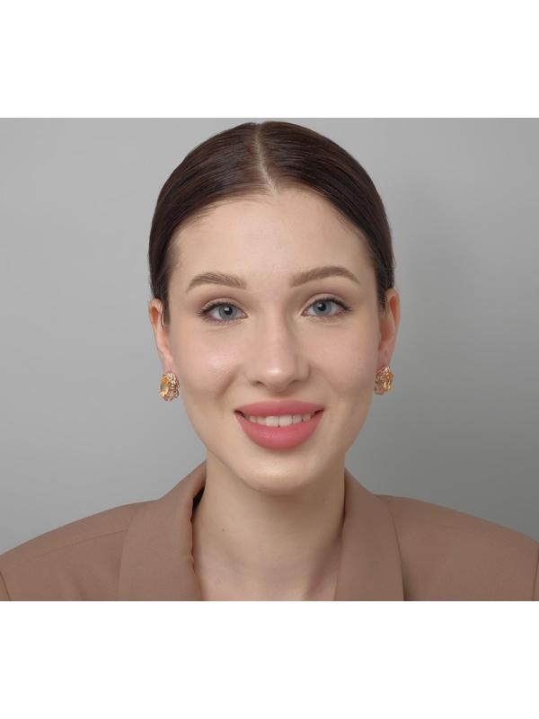 Серьги со стразами 