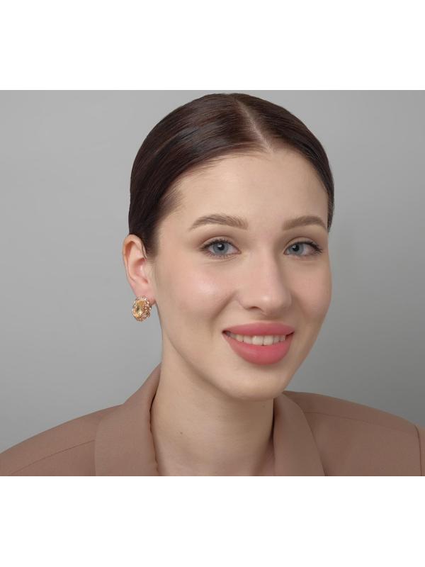 Серьги со стразами 