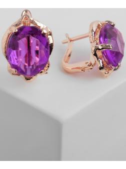 Серьги со стразами 