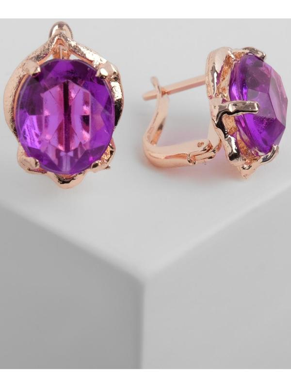 Серьги со стразами 