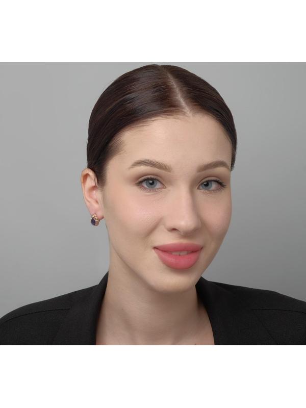 Серьги со стразами 