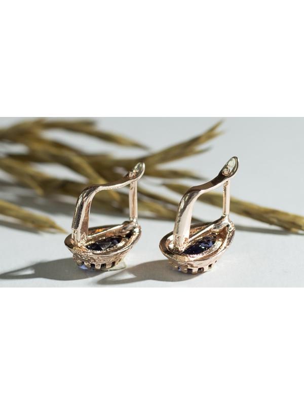 Серьги со стразами 