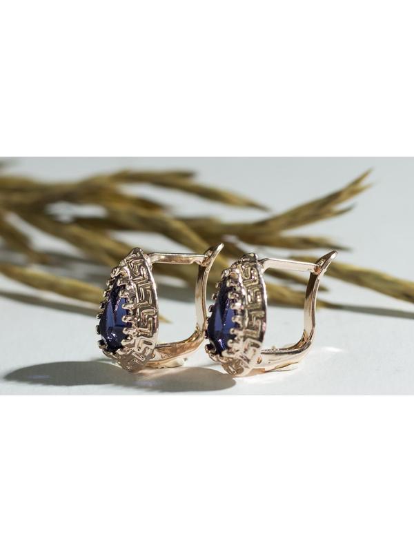 Серьги со стразами 