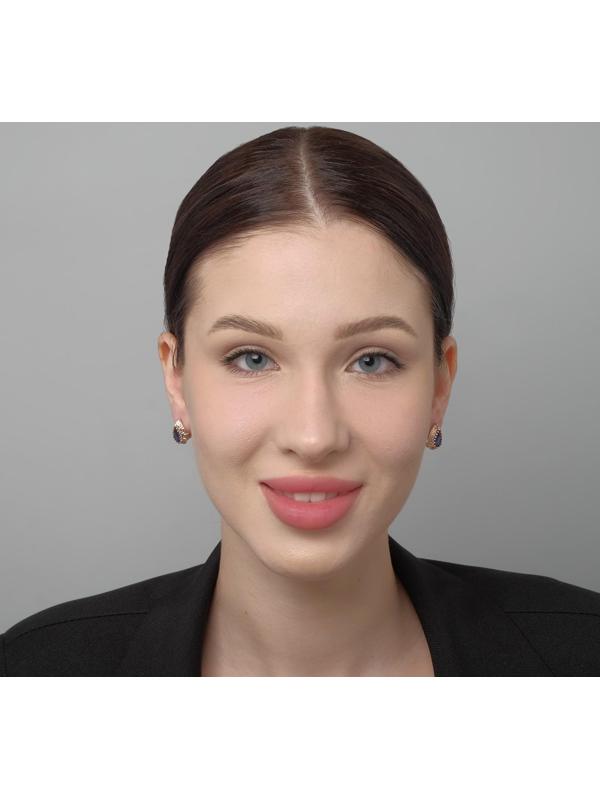 Серьги со стразами 