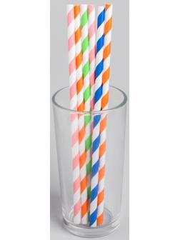 Трубочка для коктейля «Спиралька», набор 6 шт., цвета МИКС