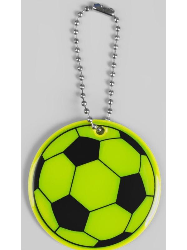 Светоотражающий элемент «Футбольный мяч», двусторонний, d = 6 см, цвет МИКС
