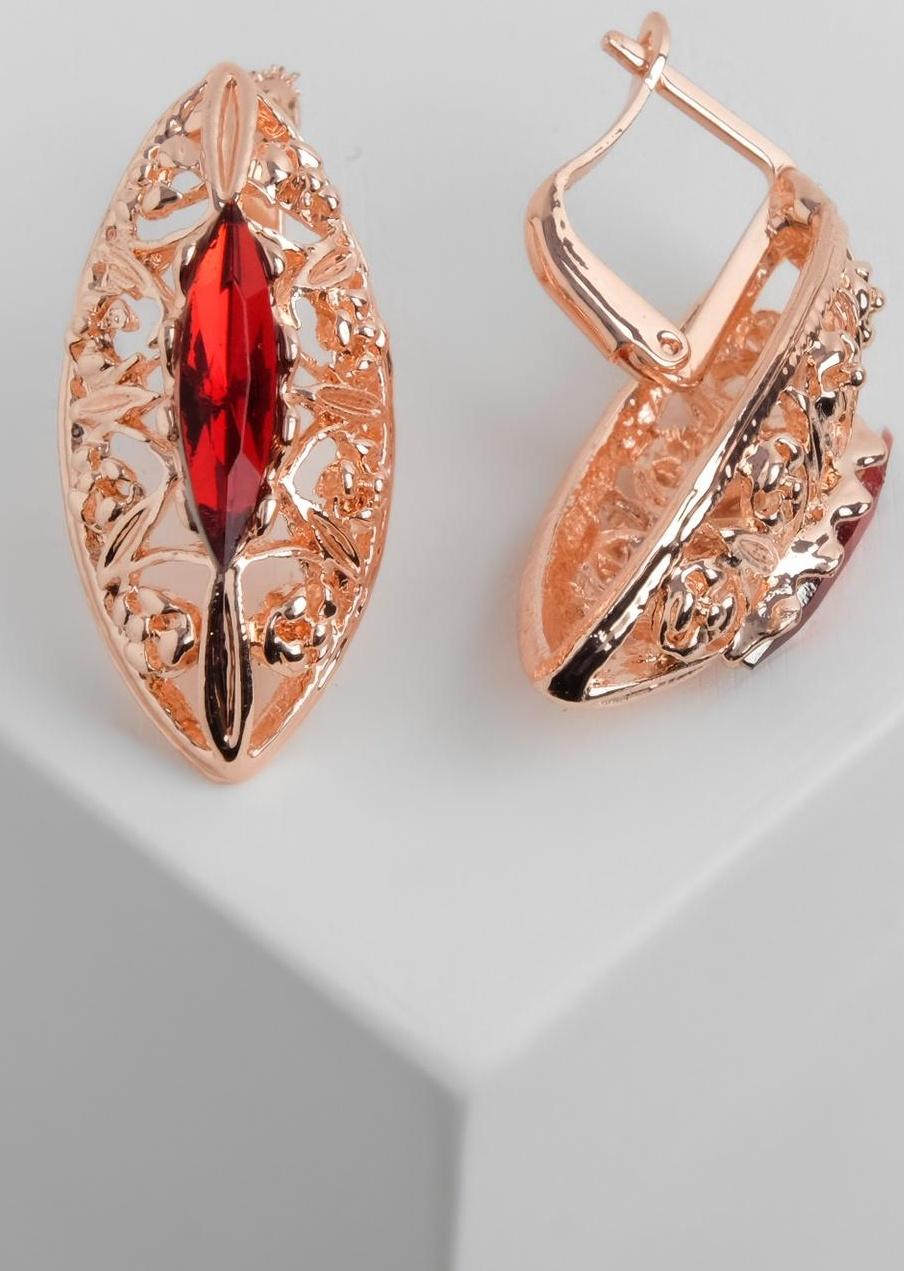 Серьги со стразами 