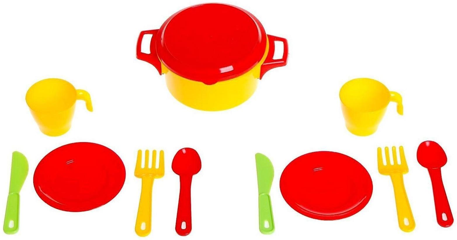 Набор посуды для кукол, «Хозяйка» на 2 персоны