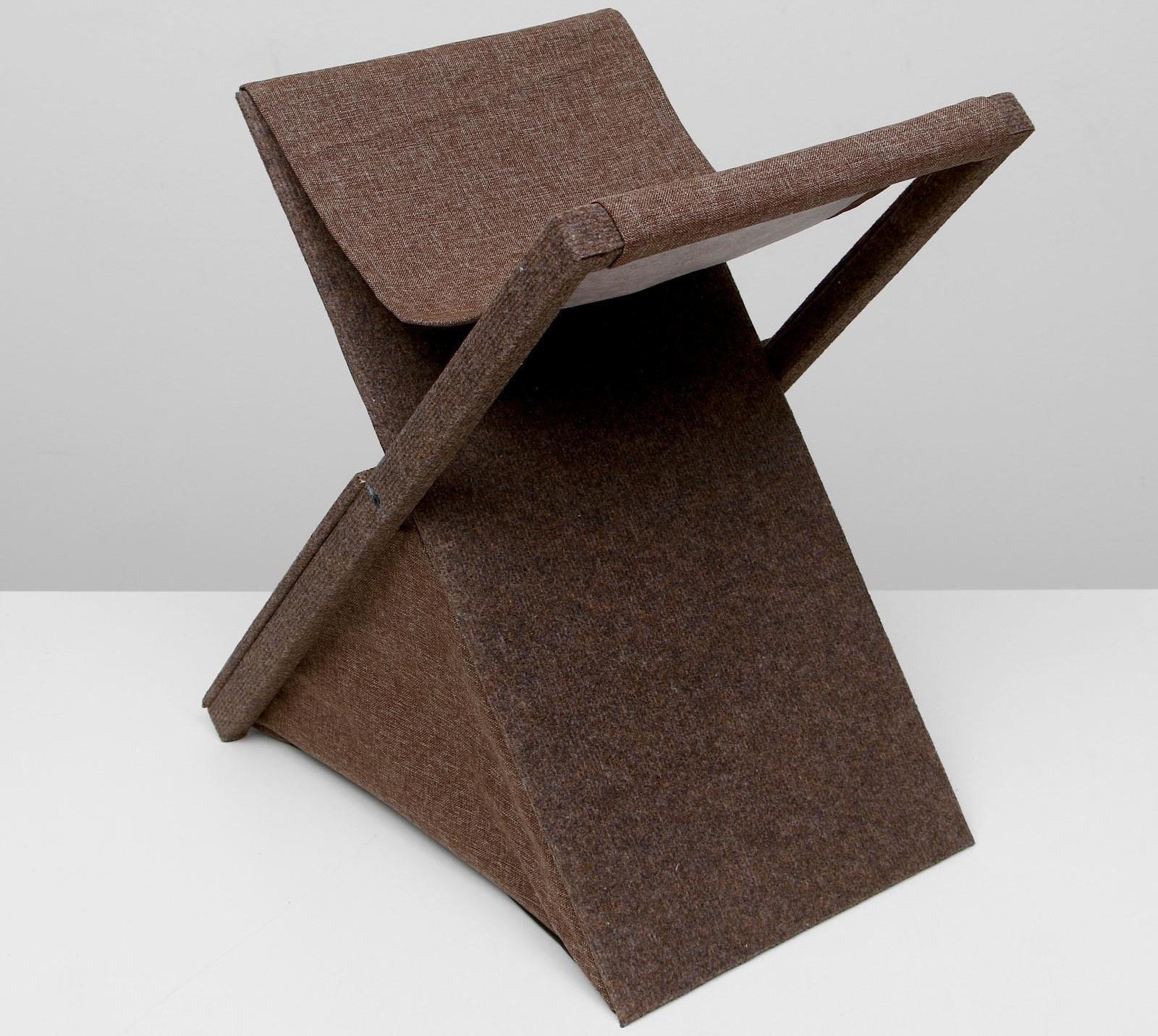 Домик-когтеточка раскладной с гамаком 