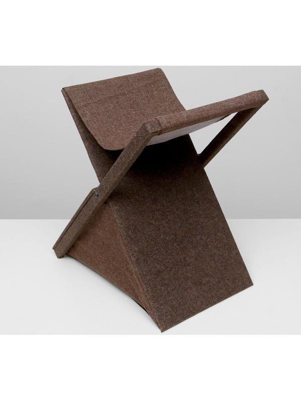 Домик-когтеточка раскладной с гамаком 