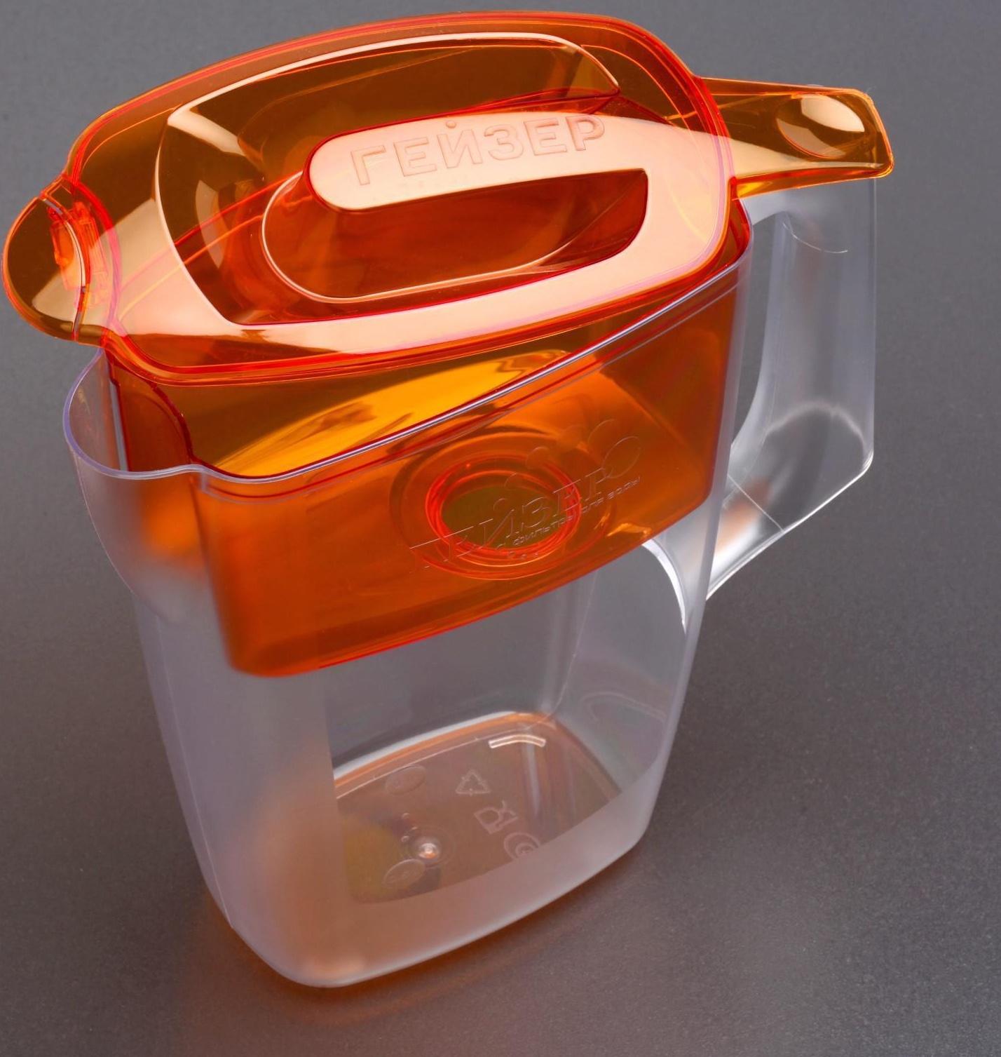 Фильтр-кувшин «Гейзер-Альфа», 2,5 л, цвет оранжевый