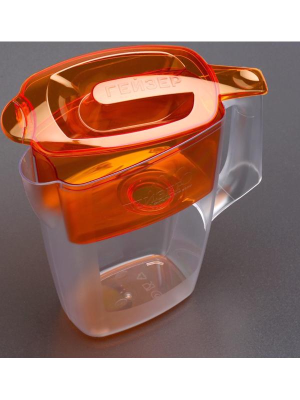 Фильтр-кувшин «Гейзер-Альфа», 2,5 л, цвет оранжевый