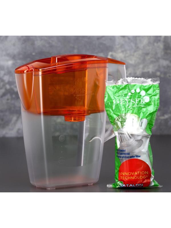 Фильтр-кувшин «Гейзер-Альфа», 2,5 л, цвет оранжевый