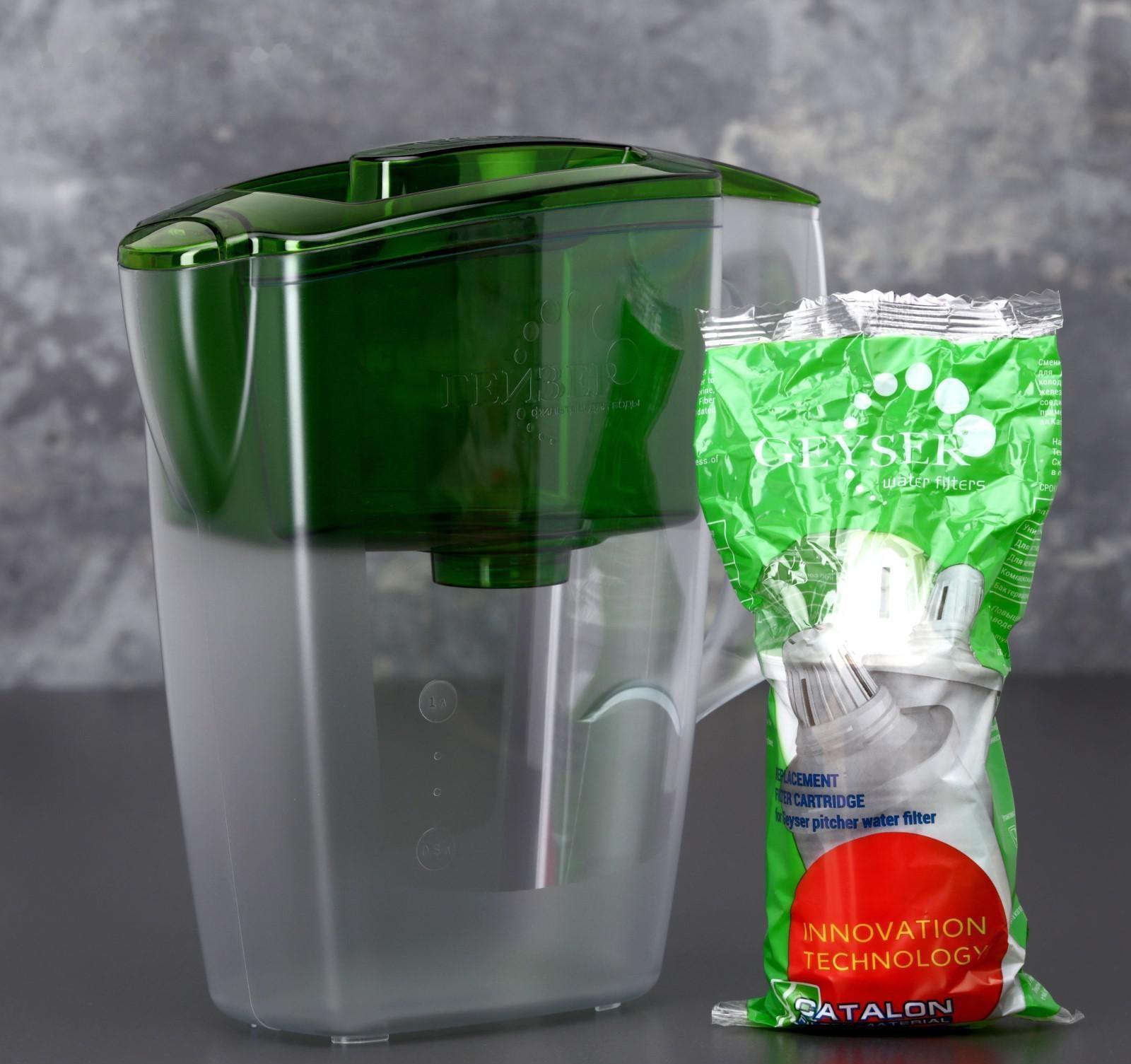 Фильтр-кувшин «Гейзер-Альфа», 2,5 л, цвет зелёный
