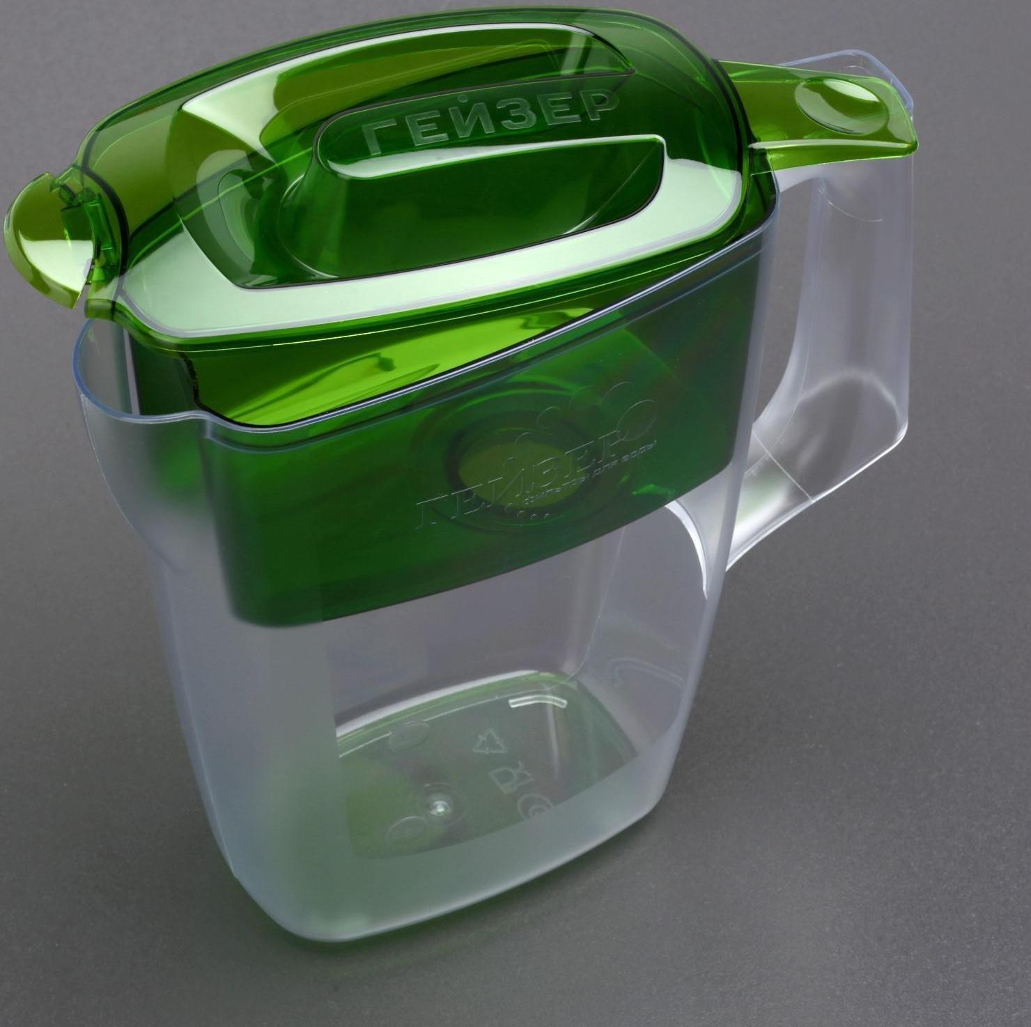 Фильтр-кувшин «Гейзер-Альфа», 2,5 л, цвет зелёный