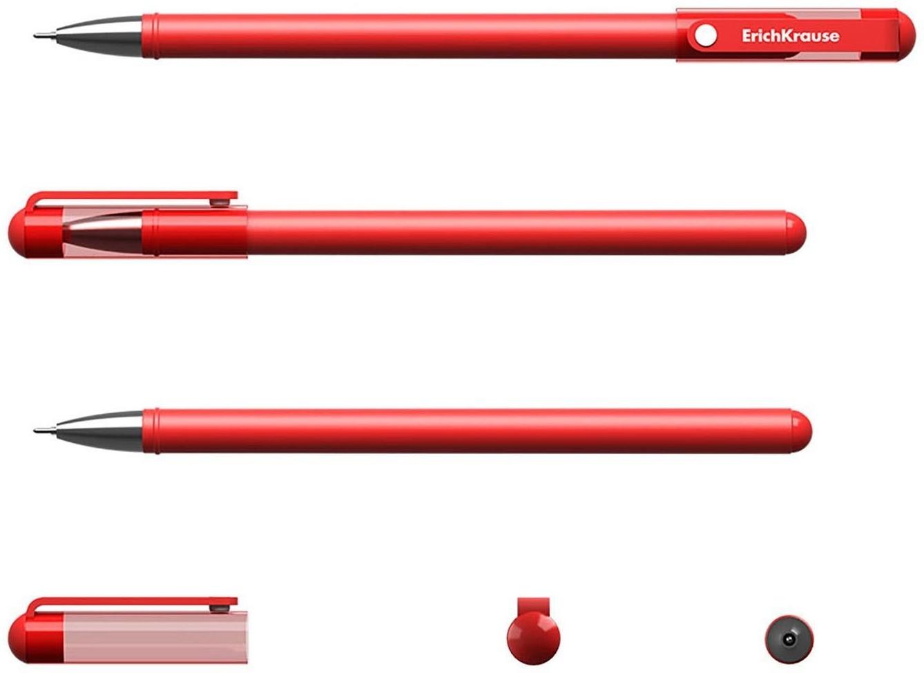 Ручка гелевая ErichKrause G-Soft, чернила красные, узел 0.38 мм, длина линии письма 500 метров
