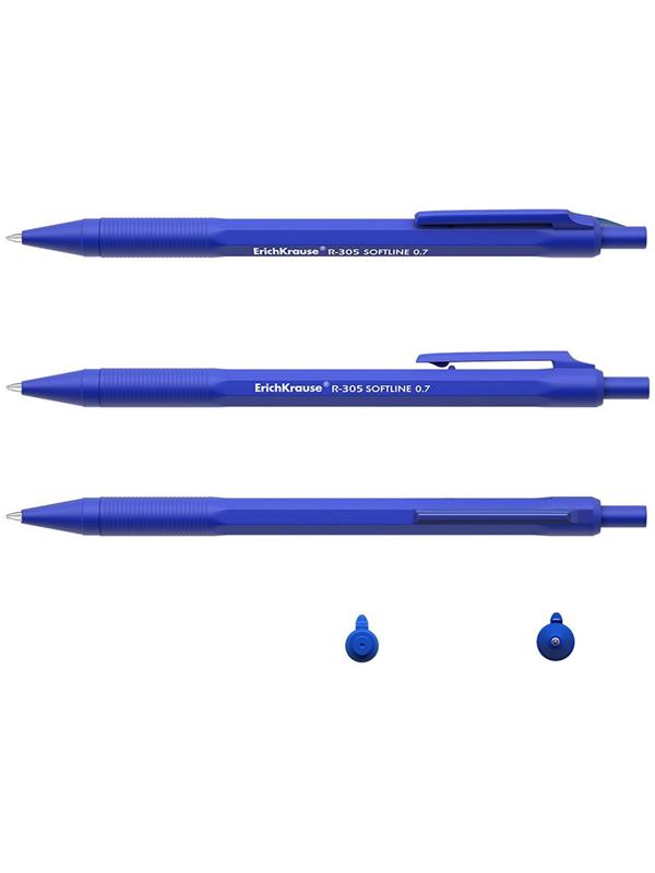 Ручка шариковая автоматическая R-305, узел-игла 0.7 мм, чернила синие, длина линии письма 1000 метров