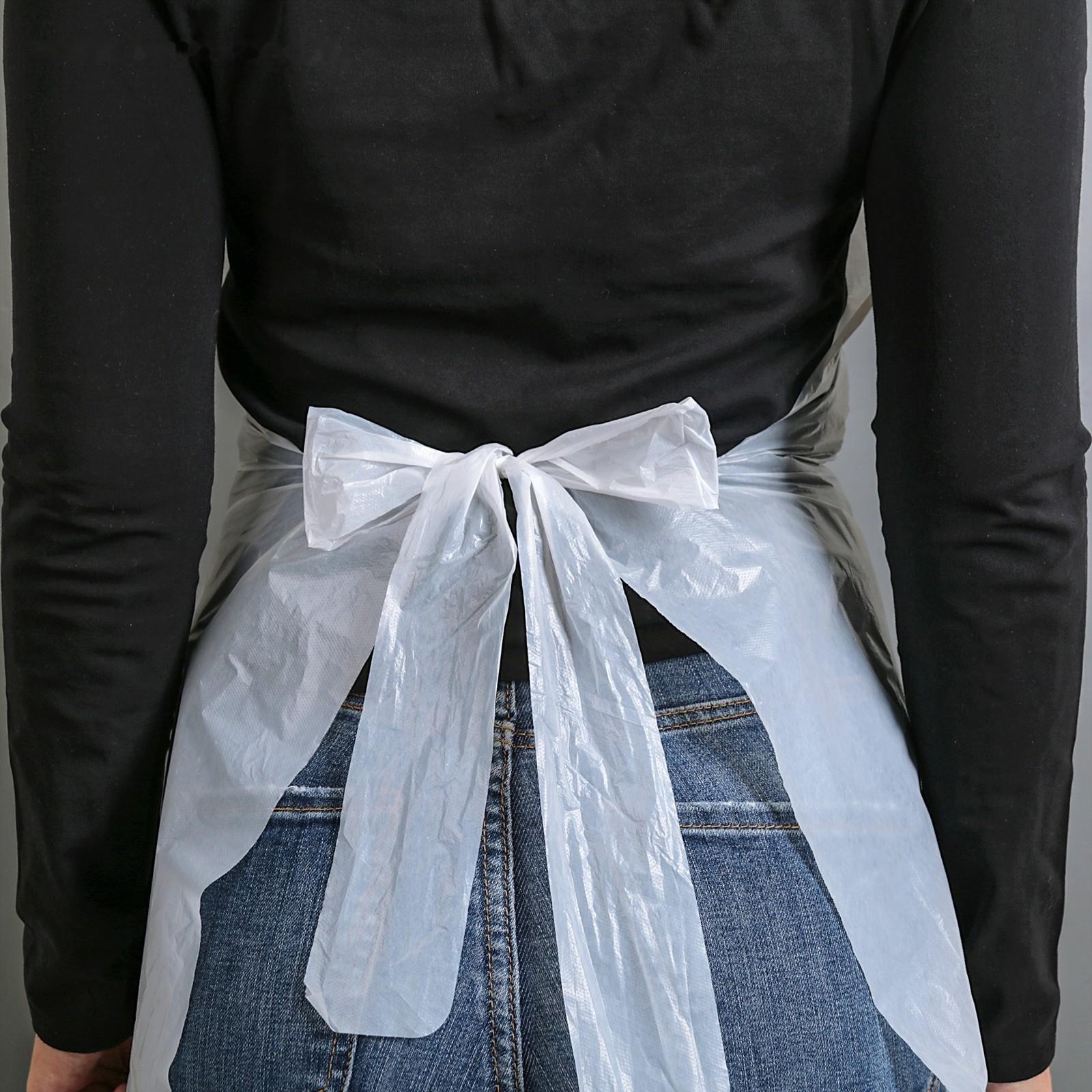 Фартуки полиэтиленовые одноразовые ПНД, размер M, 70х108 см, упаковка 100 шт