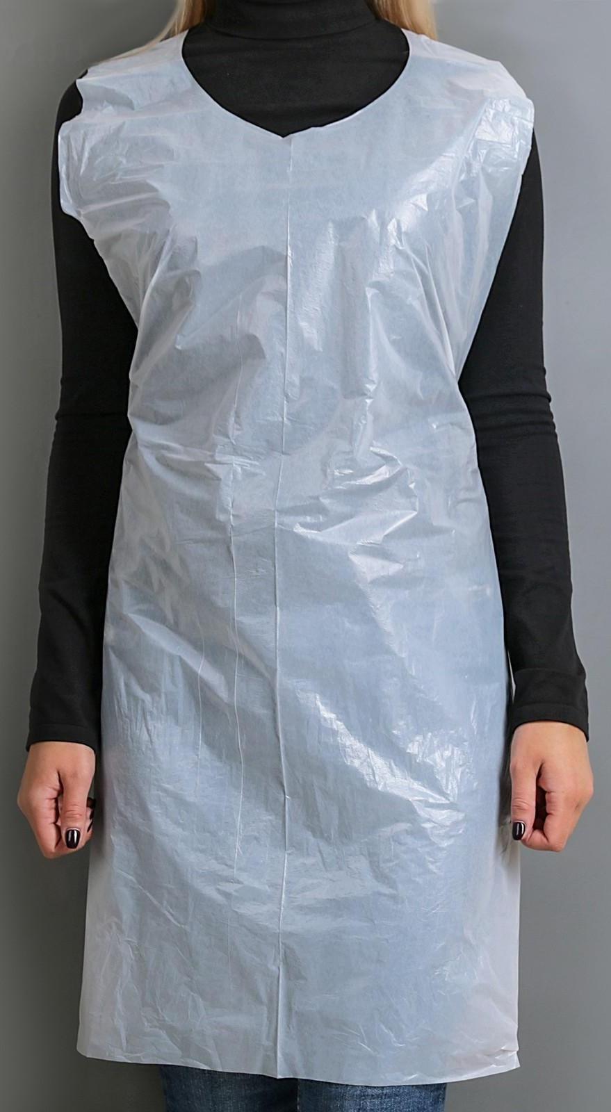 Фартуки полиэтиленовые одноразовые ПНД, размер M, 70х108 см, упаковка 100 шт