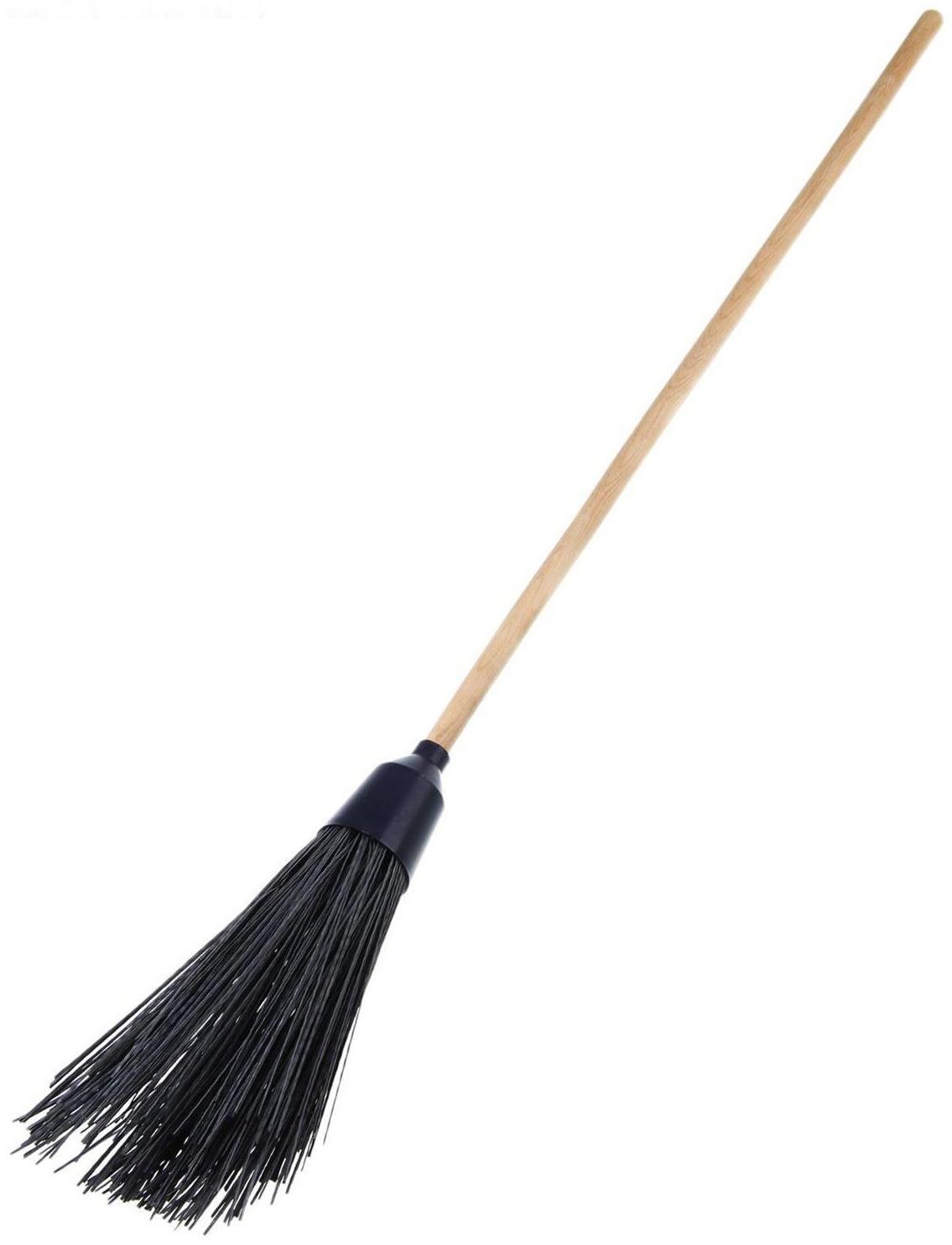 Метла наборная, с черенком, 5 колец, цвет МИКС