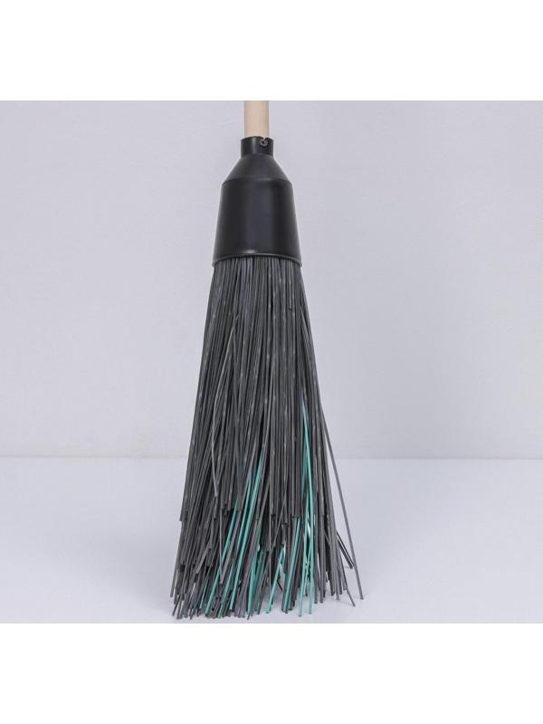 Метла наборная, с черенком, 5 колец, цвет МИКС