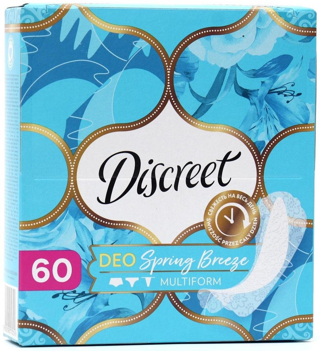 Ежедневные прокладки Discreet Deo Spring Breeze Multiform, 60 шт.
