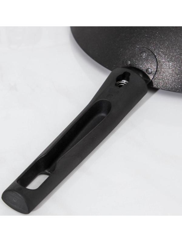 Сковорода Wok, d=26 см, съёмная ручка, антипригарное покрытие, цвет чёрный