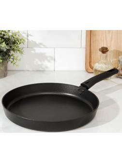 Сковорода «Дарья», d=30 см, съёмная ручка, антипригарное покрытие, цвет чёрный