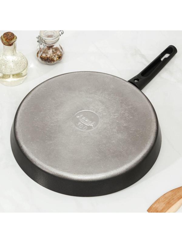 Сковорода «Дарья», d=30 см, съёмная ручка, антипригарное покрытие, цвет чёрный