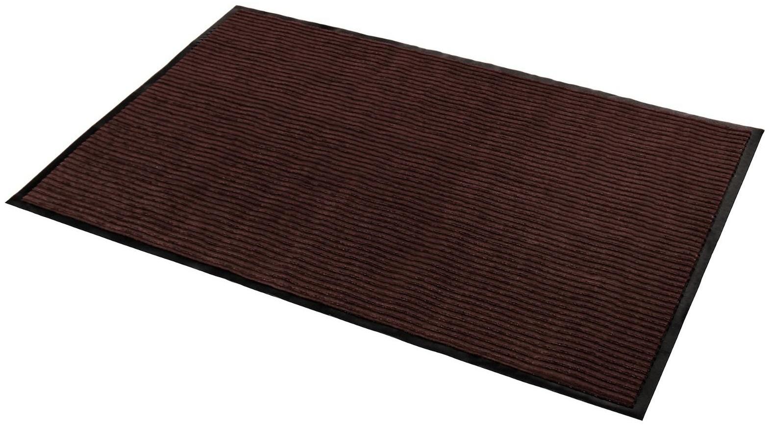 Коврик придверный влаговпитывающий, ребристый, «Стандарт», 120×180 см, цвет коричневый