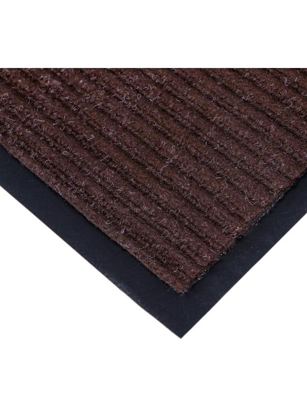 Коврик придверный влаговпитывающий, ребристый, «Стандарт», 120×180 см, цвет коричневый
