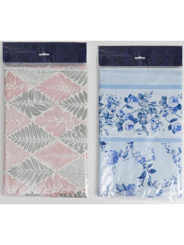 Скатерть на нетканой основе многоразовая с бейкой «Цветы», 155×130 см, цвет МИКС