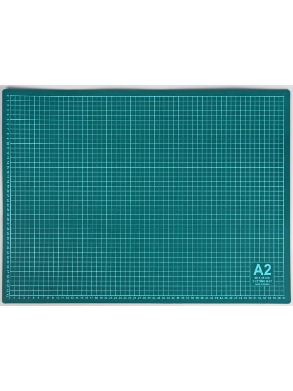 Мат для резки, 60 × 45 см, А2, цвет зелёный, DK-002