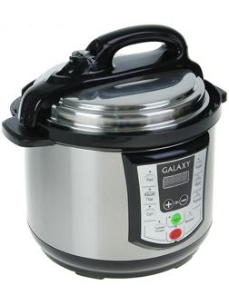 Мультиварка-скороварка Galaxy GL 2651, 900 Вт, 5 л, 8 программ, антипригарная чаша