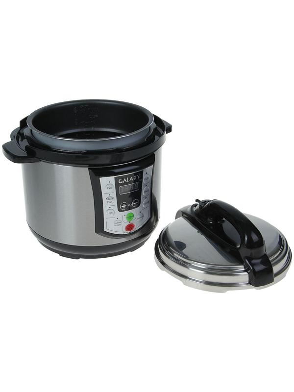 Мультиварка-скороварка Galaxy GL 2651, 900 Вт, 5 л, 8 программ, антипригарная чаша