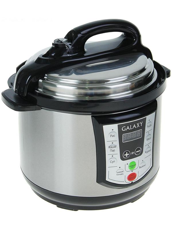 Мультиварка-скороварка Galaxy GL 2651, 900 Вт, 5 л, 8 программ, антипригарная чаша