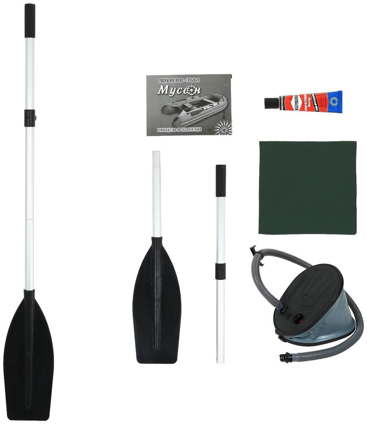 Лодка YUGANA Н 270 С, слань, цвет олива