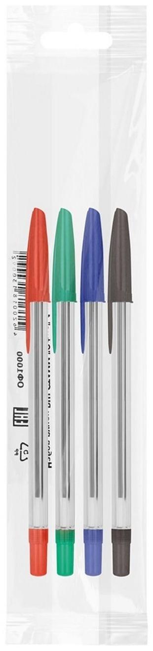 Набор ручек шариковых микс 4 цвета 