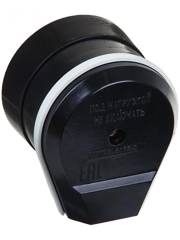 Разъём TDM РШ-ВШ, 32 А, 250 В, открытой установки, черный