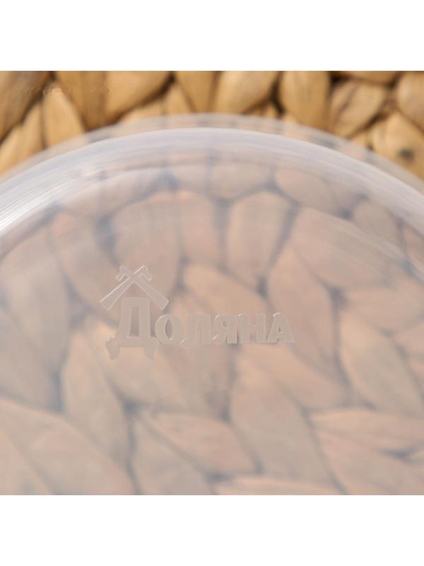 Контейнер круглый Доляна, пищевой, 500 мл, цвет синий