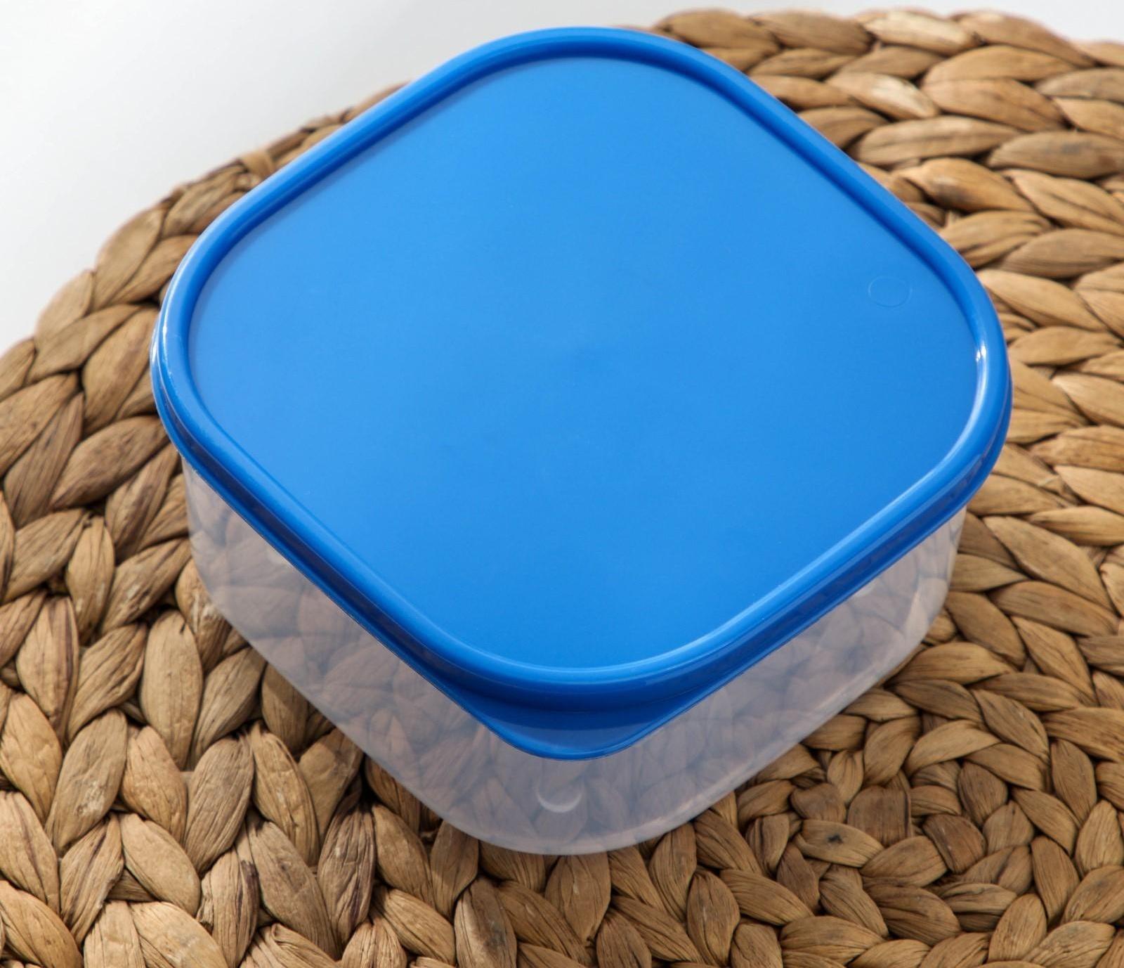 Контейнер квадратный Доляна, пищевой, 700 мл, цвет цвет синий
