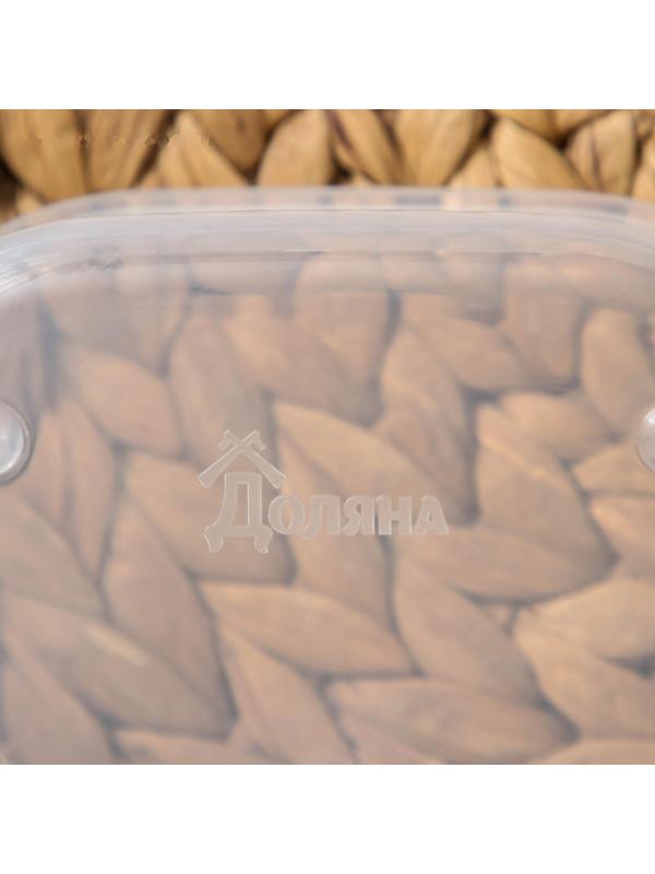 Контейнер квадратный Доляна, пищевой, 700 мл, цвет цвет синий