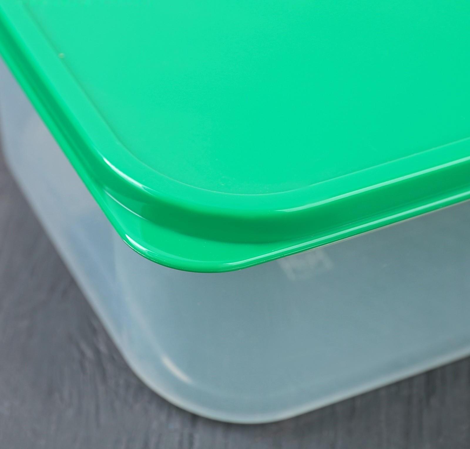 Контейнер Доляна 1,2 л, цвет зелёный