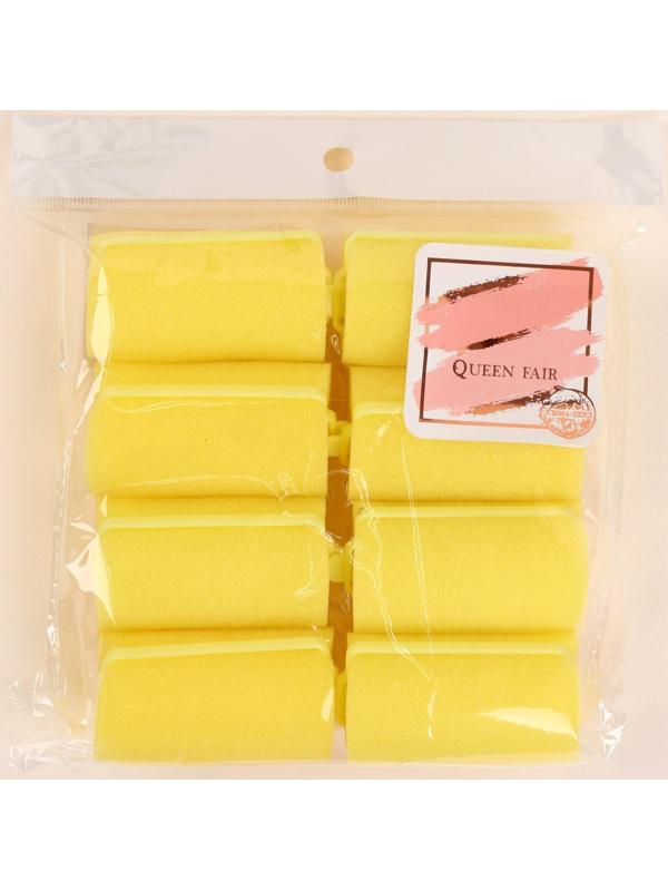 Бигуди с фиксатором, d = 3,5 см, 6 см, 8 шт, цвет МИКС