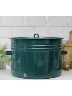Бак эмалированный, 32 л, индукция, цвет зелёный