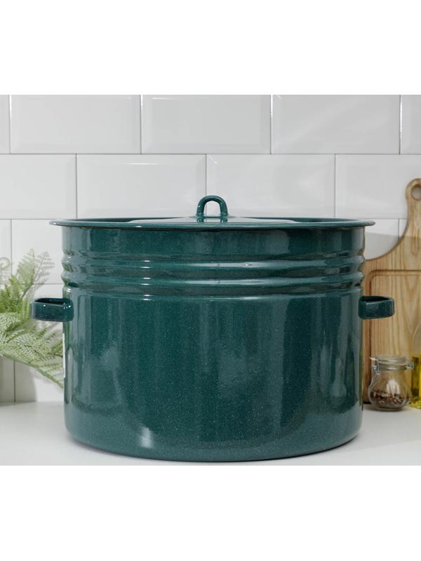 Бак эмалированный, 32 л, индукция, цвет зелёный