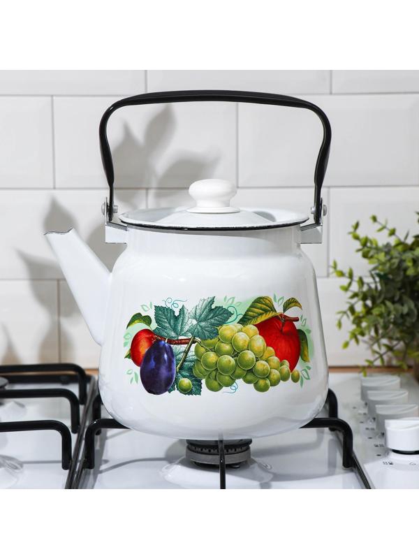 Чайник «Дары лета», 3,5 л, индукция, цвет белый
